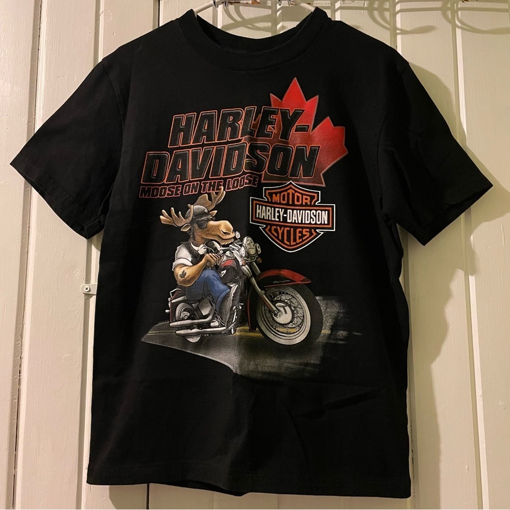 Harley-Davidson men’s moose tee-??men’s small?? EUC